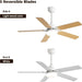48 in. Indoor Outdoor Ceiling Fan with Light and Remote, Dimmable Smart Modern Ceiling Fan with Timer, Wood Ceiling Fan for Bedroom Living Room-14-ErisView