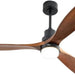 48 in. Indoor Outdoor Ceiling Fan with Light and Remote, Dimmable Smart Modern Ceiling Fan with Timer, Wood Ceiling Fan for Bedroom Living Room-21-ErisView