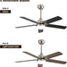 48 in. Indoor Outdoor Ceiling Fan with Light and Remote, Dimmable Smart Modern Ceiling Fan with Timer, Wood Ceiling Fan for Bedroom Living Room-30-ErisView