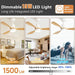48 in. Indoor Outdoor Ceiling Fan with Light and Remote, Dimmable Smart Modern Ceiling Fan with Timer, Wood Ceiling Fan for Bedroom Living Room-43-ErisView