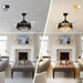 48 in. Luxury Crystal Ceiling Fan Chandelier with Light and Remote, Modern Ceiling Fan without Blades for Living Room Dining Room Foyer Hotel-13-ErisView
