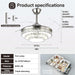 48 in. Modern Crystal Ceiling Fan with Light Remote, Retractable LED Ceiling Fan Chandelier for Living Room Bedroom, Dining Room-6-ErisView