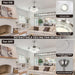 48 in. Modern Crystal Ceiling Fan with Light Remote, Retractable LED Ceiling Fan Chandelier for Living Room Bedroom, Dining Room-7-ErisView