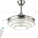 48 in. Modern Crystal Ceiling Fan with Light Remote, Retractable LED Ceiling Fan Chandelier for Living Room Bedroom, Dining Room-1-ErisView
