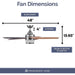 48 in. Modern Fan with Light, Indoor LED Ceiling Fan with Light, Remote Control, Reversible Fan for Summer Winter, Metal Blade Fan-6-ErisView