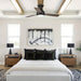 48 in. Modern LED Flush Mount Ceiling Fan with Remote, 3-Blade Reversible Ceiling Fan-ErisView