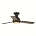 48 in. Modern LED Flush Mount Ceiling Fan with Remote, 3-Blade Reversible Ceiling Fan-ErisView