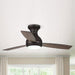 48 in. Modern LED Flush Mount Ceiling Fan with Remote, 3-Blade Reversible Ceiling Fan-ErisView