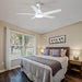 48 in. Modern White Ceiling Fan with Lights Remote, Reversible Dimmable Quiet Ceiling Fans for Bedroom Living Room Dining Room Patio-9-ErisView