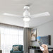 48 in. Modern White Ceiling Fan with Remote, 5 Reversible Blade Quiet Ceiling Fans, Dimmable Light and Dark Ceiling Fan for Bedroom Living Room Dining Room-9-ErisView