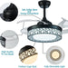 48 in. Pretty Ceiling Fans with Dimmable Lights and APP Remote, Retractable Quiet Ceiling Fans for Bedroom Living Room, Bathroom Ceiling Fan with Light-7-ErisView