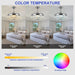 48 in. RGB Crystal Ceiling Fan with Lights and Bluetooth Speaker, Chrome Retractable Fandelier Chandelier Ceiling Fan with APP Remote Control, -6-ErisView