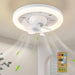 48 in. Retractable Caged Ceiling Fan with Light and Remote Control, Reverse Industrial Fandelier Chandelier for Bedroom Living Room Dining Room-10-ErisView