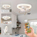 48 in. Retractable Caged Ceiling Fan with Light and Remote Control, Reverse Industrial Fandelier Chandelier for Bedroom Living Room Dining Room-13-ErisView