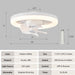 48 in. Retractable Caged Ceiling Fan with Light and Remote Control, Reverse Industrial Fandelier Chandelier for Bedroom Living Room Dining Room-14-ErisView