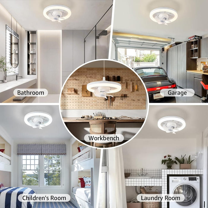 48 in. Retractable Caged Ceiling Fan with Light and Remote Control, Reverse Industrial Fandelier Chandelier for Bedroom Living Room Dining Room-15-ErisView