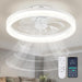 48 in. Retractable Caged Ceiling Fan with Light and Remote Control, Reverse Industrial Fandelier Chandelier for Bedroom Living Room Dining Room-19-ErisView
