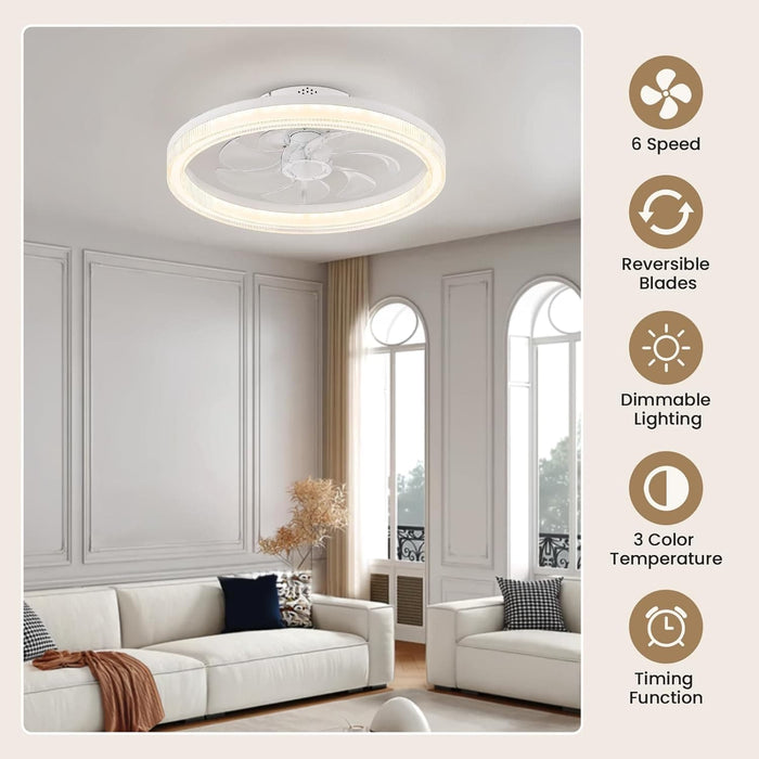 48 in. Retractable Caged Ceiling Fan with Light and Remote Control, Reverse Industrial Fandelier Chandelier for Bedroom Living Room Dining Room-22-ErisView