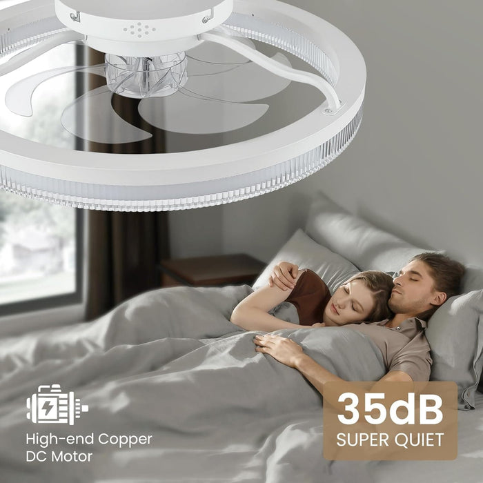 48 in. Retractable Caged Ceiling Fan with Light and Remote Control, Reverse Industrial Fandelier Chandelier for Bedroom Living Room Dining Room-23-ErisView