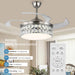48 in. Smart Modern Bladeless Ceiling Fan, Reversible Quiet Remote Control Ceiling Fan and Light, Bedroom Ceiling Fans, Living Room Fan-3-ErisView