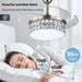 48 in. Smart Modern Bladeless Ceiling Fan, Reversible Quiet Remote Control Ceiling Fan and Light, Bedroom Ceiling Fans, Living Room Fan-5-ErisView