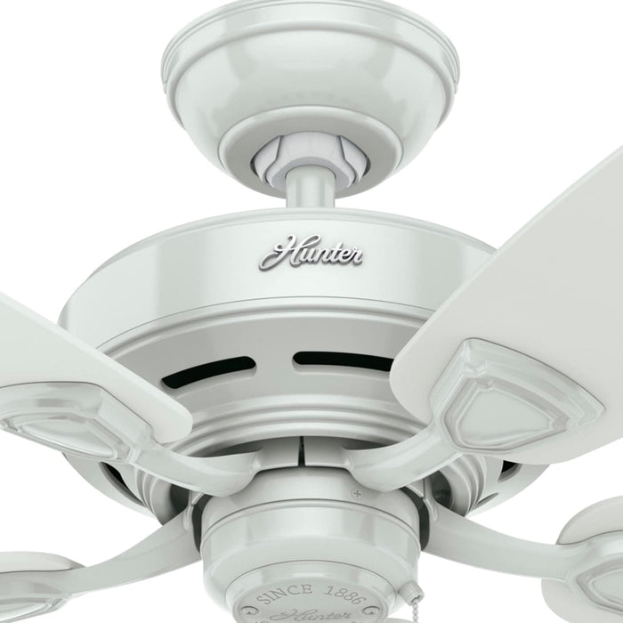 48 in. White Indoor Outdoor Ceiling Fans with Pull Chain, Exterior Ceiling Fans, Hugger Ceiling Fans-8-ErisView