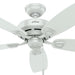 48 in. White Indoor Outdoor Ceiling Fans with Pull Chain, Exterior Ceiling Fans, Hugger Ceiling Fans-1-ErisView