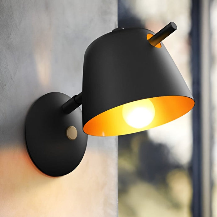 Unique Matte Metal Nordic Plug in Wall Sconce Lighting Wall Light Fixture