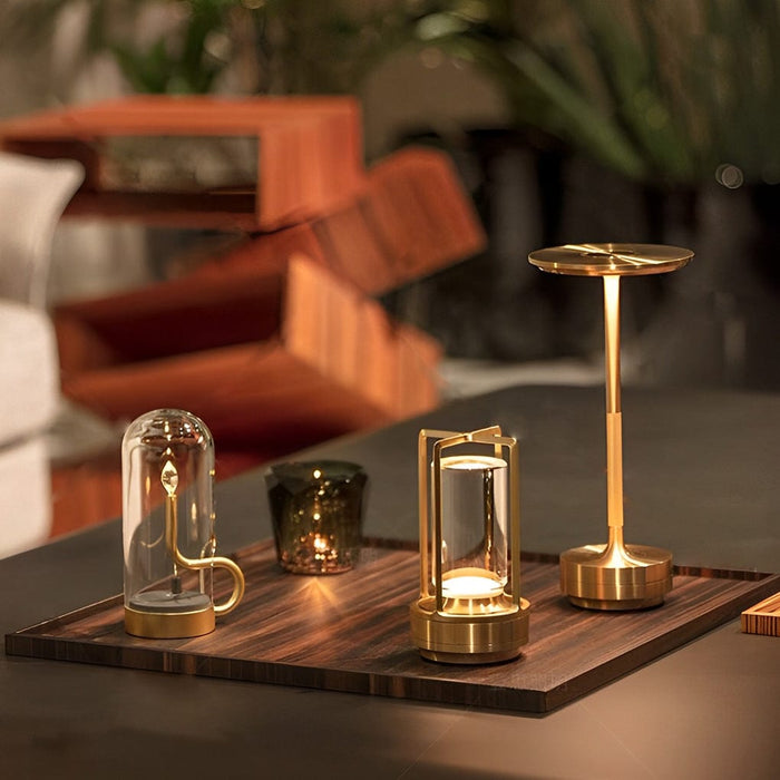 Portable Cordless Table Lamp with Touch Dimmable Rechargeable Night Light