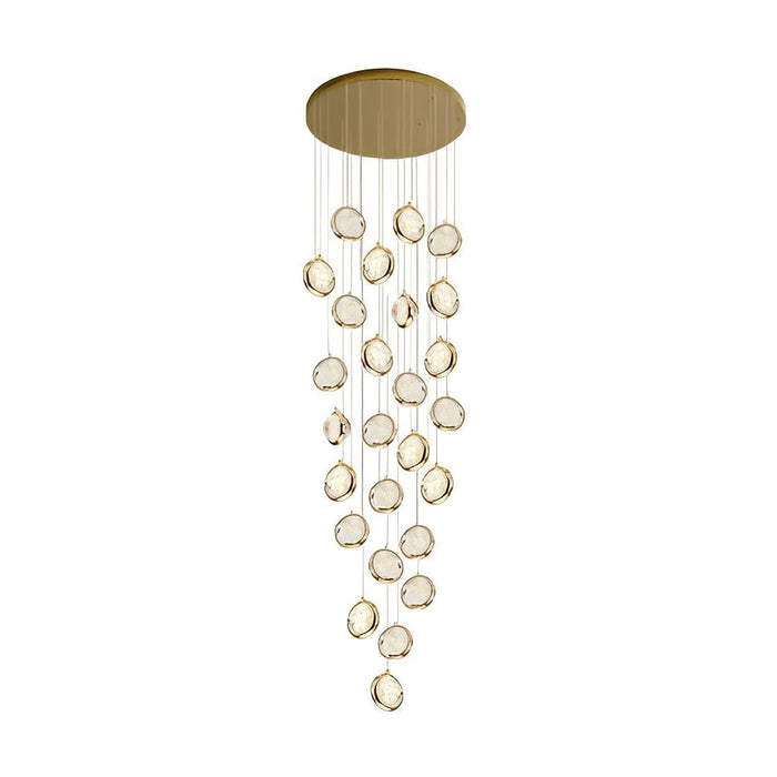 Bubbles Crystal Shade Creative Adjustable Luxury Modern Long Chandelier