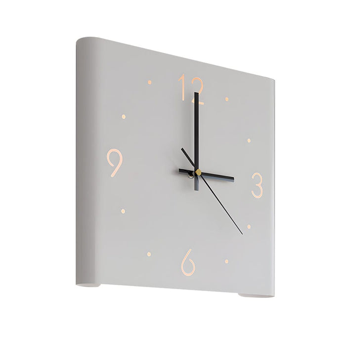 Mute USB Motion Sensor LED Foldable Double Sided Corner Wall Clock