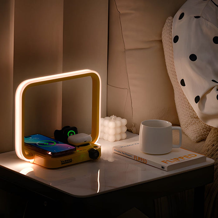3 in 1 Wireless Charger RGB Table Lamp Multifunctional Timing Desk Lamp