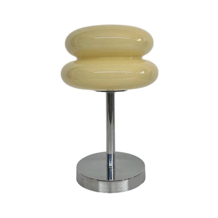 USB Thick Glass Burger Creative Warm Light Dimming Modern Table Lamp