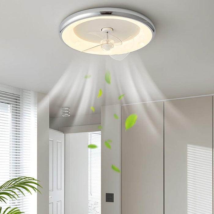 Remote Controlled Modern 4-Speed LED Ceiling Fan Lamp. 3 Blades