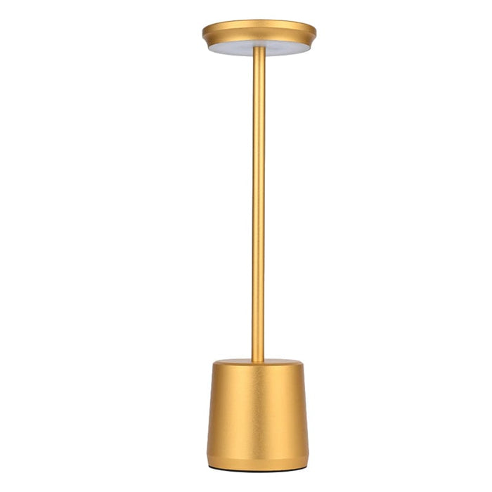 Aluminum  Integrated LED Cordless Rechargeable Portable Touch Table Lamp Built-in Battery Reading Light