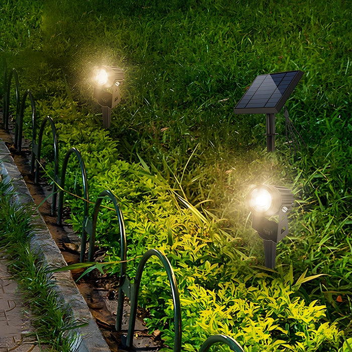 4-In-1 Adjustable Solar Outdoor Spotlight. 100-200 Lumens