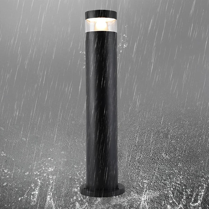 Cylindrical Creative Waterproof LED Black Modern Outdoor Lawn Lights