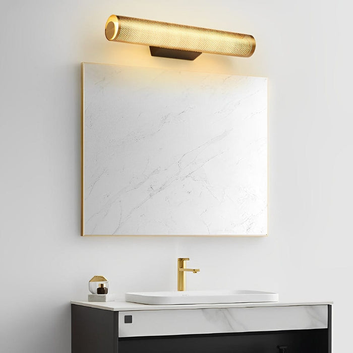 15.7-In Metallic Long Cylindrical Vanity Sconce Lighting Wall Lamp