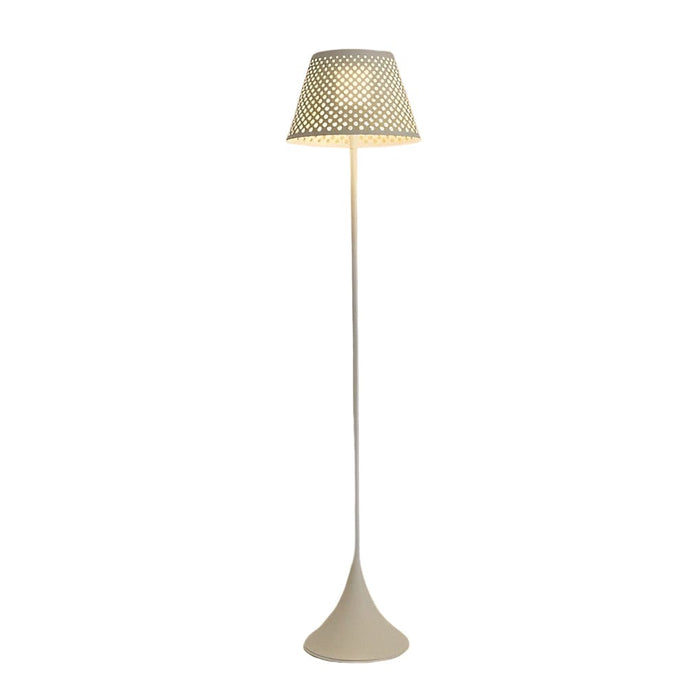 67'' Mesh Stainless Steel Perforated Outdoor Floor Lamp Solar Powered Standing Lamp