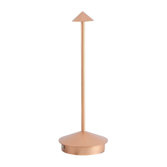 Long Rod Triangle Mushroom Table Lamp with 3 Step Dimmable USB Touch On/Off