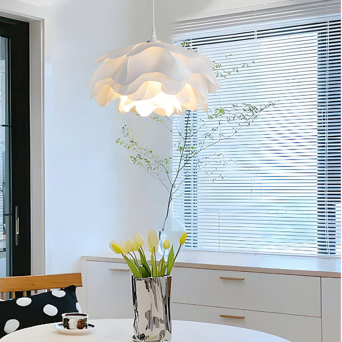 Versatile Acrylic Flower Pendant Lamp: Modern Design. 3-Step Dimming. Adjustable Hanging Cord