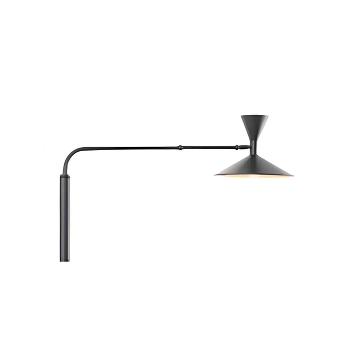 Marseille Swing Arm Wall Lamp Modern Wall Light in White/Black/Gray