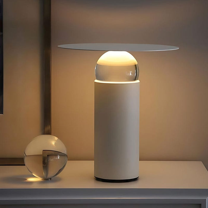 Nordic Adjustable Crystal Led Mini Disc SFIR Table Lamp 1-Light Reading Light