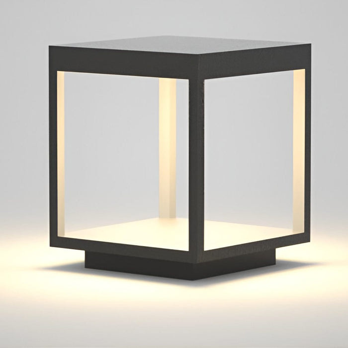 Square Frame Waterproof LED Modern Solar Post Caps Lights Fence Post Lights