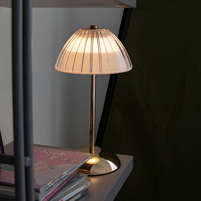 Touch Sensor Dome Shade Dome Base Table Lamp with Slim Bar