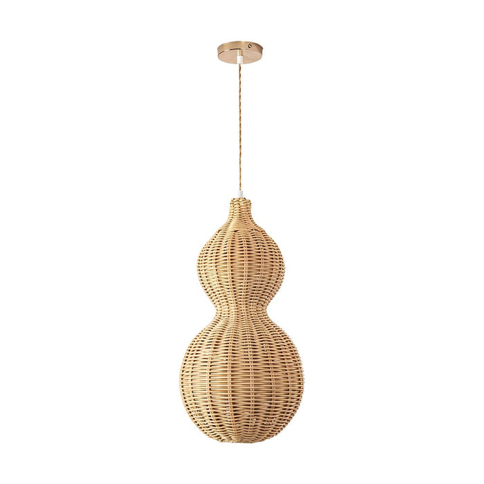 Rattan Gourd Waterproof Retro Outdoor Chandelier Porch Lights Wall Lamp