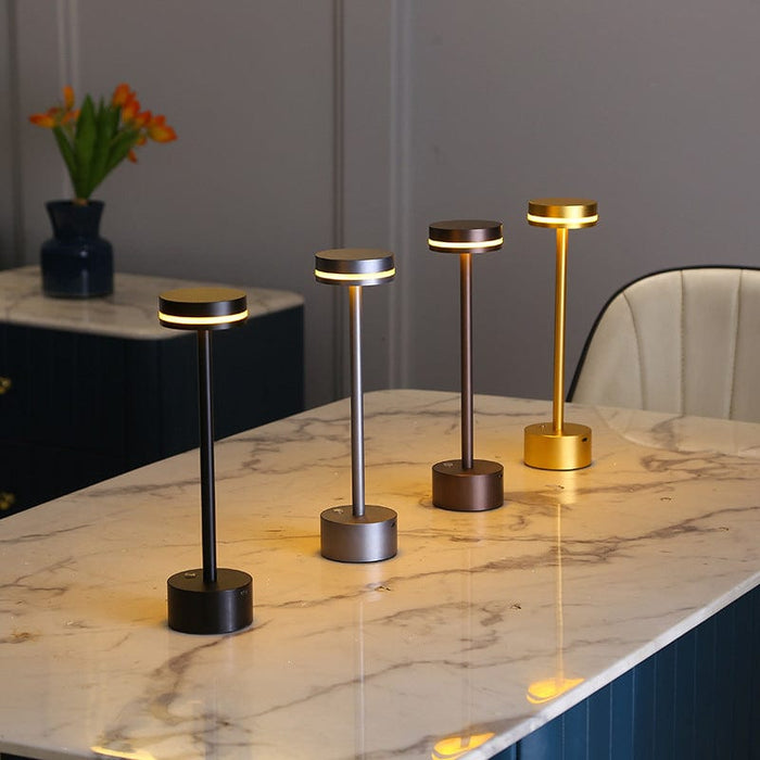 Touch Control Dimmable LED USB DC5V Aluminum Radiant Table Lamp Bedside Lamps