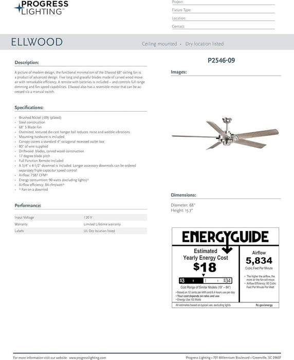 5 Blade Nickel Ceiling Fans, Home Ceiling Fan, Wood Fans-13-ErisView