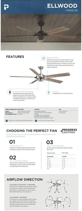 5 Blade Nickel Ceiling Fans, Home Ceiling Fan, Wood Fans-7-ErisView