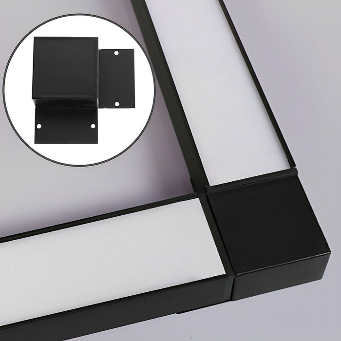Linear Light Connector Accessories - Aluminum Pendant Office Lighting / Multi-Shape Design, Seamless Integration